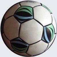 Fußball geklebt Kunstleder